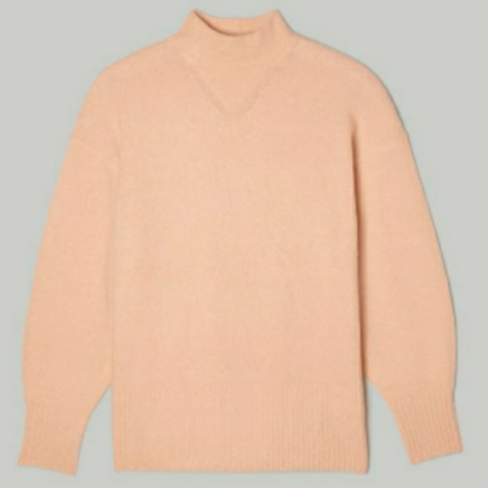 Everlane Women's Turtleneck Sweater - Soft Peach